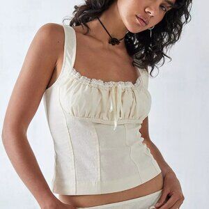 RARE Urban Outfitters Prairie Linen Cami